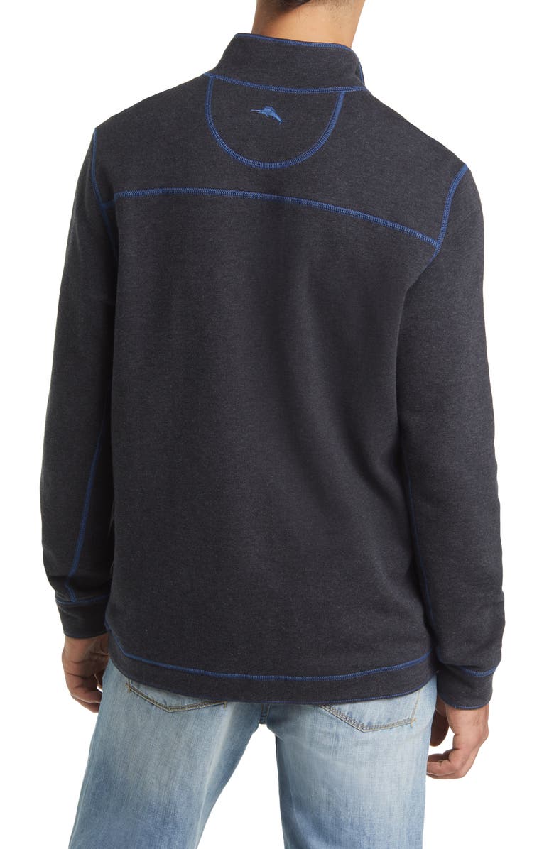 Tommy Bahama Fliprider Reversible Quarter Snap Pullover, Alternate, color,