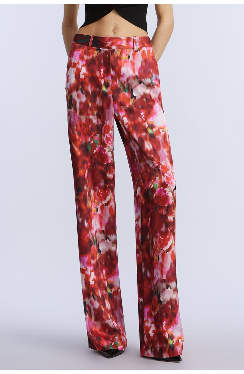 BCBGMAXAZRIA Washed Floral Pant, Alternate, color, Washed Rose Chili Pepper Print