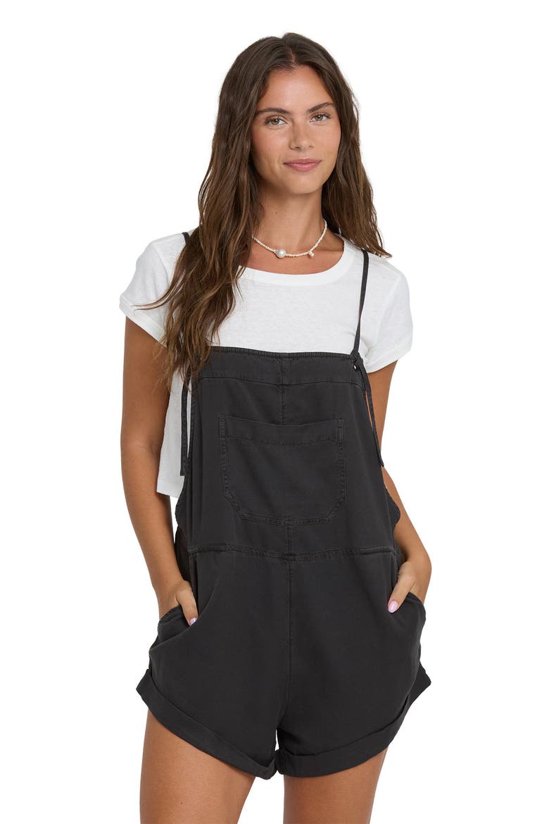 Wild Pursuit Short Overalls, Alternate, color, OFF BLACK