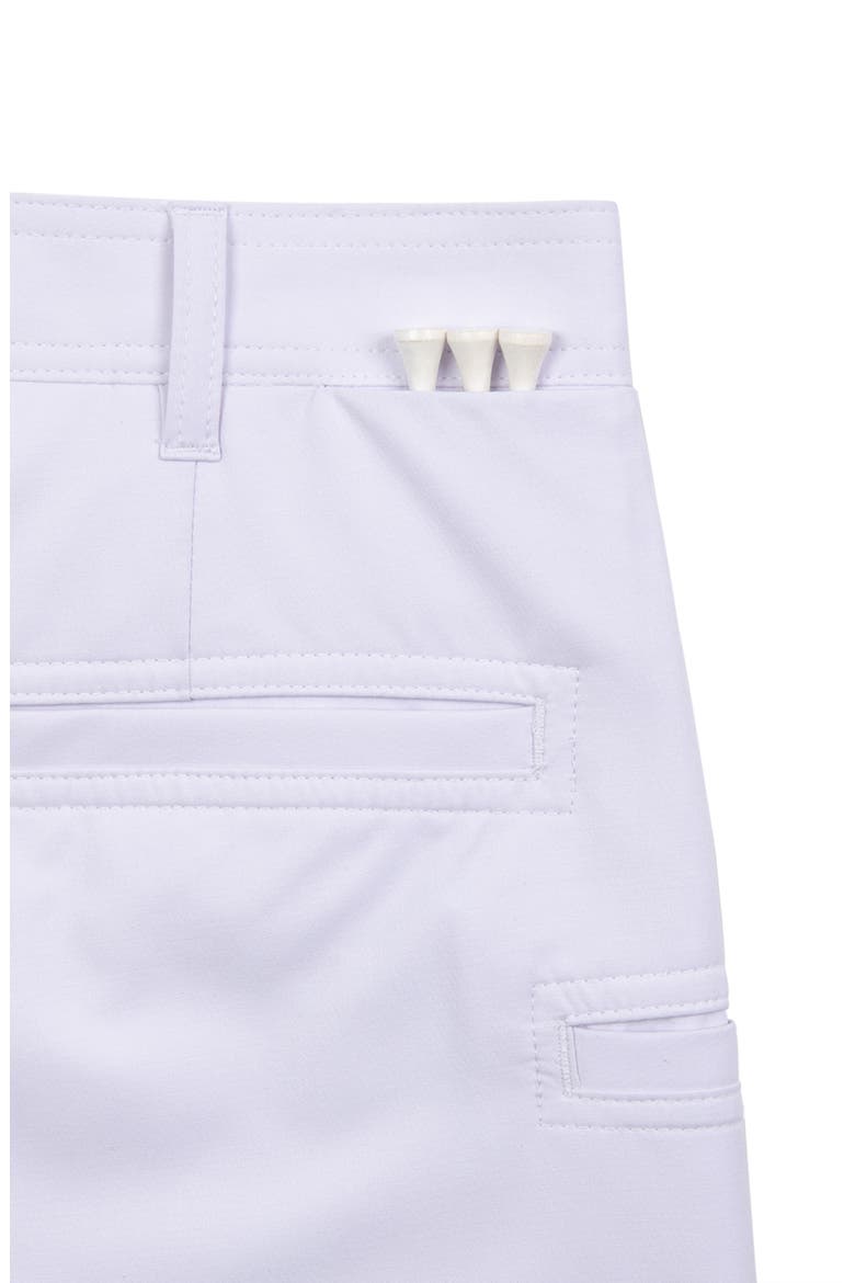 Regular Fit Solid Recycled Performance Flat Front Golf Shorts, Alternate, color, WHITE