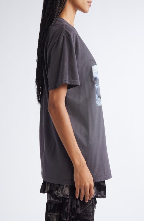 Collina Strada Oversize Organic Cotton Graphic T-shirt In Animal Print