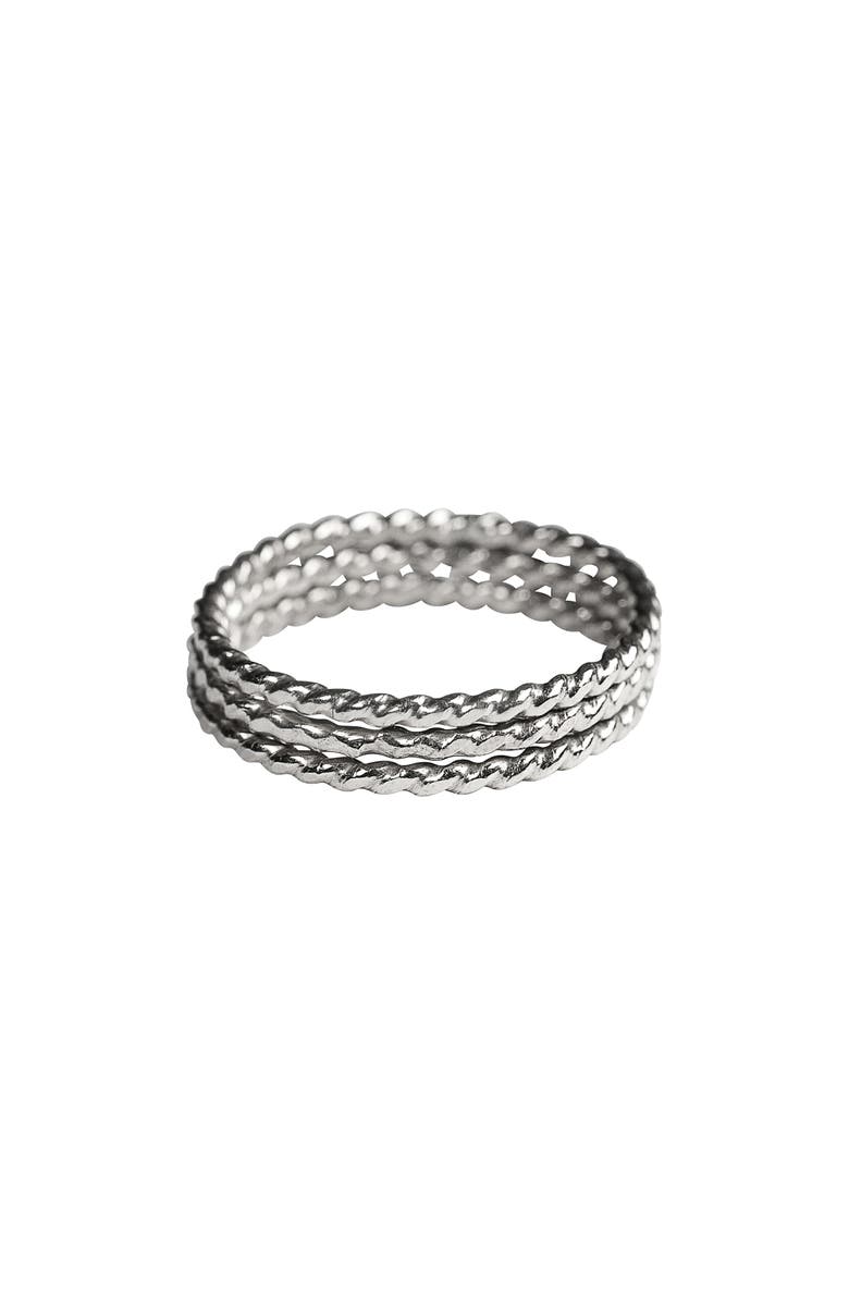 Nashelle 3-Pack Twisted Stacking Rings, Main, color,