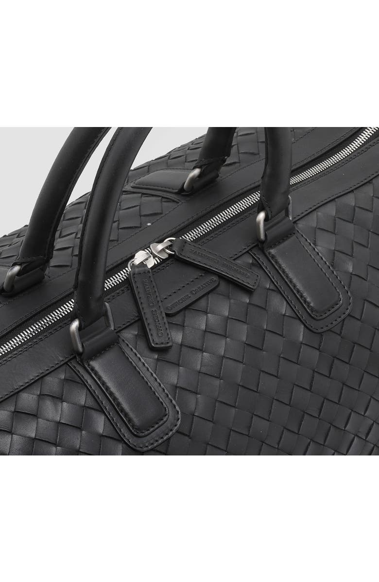 Officine Creative Armor 01 Hand-Woven Tote Bag, Alternate, color, Black