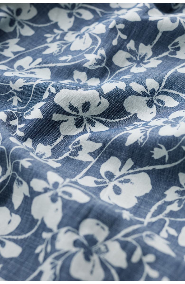 Seasalt Cornwall Jamboree Organic Cotton Chambray Midi Skirt, Alternate, color, Mallow Vine Indigo