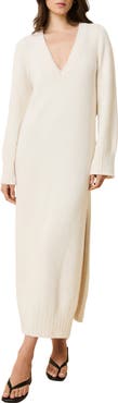 Solid & Striped Edith Long Sleeve Maxi Sweater Dress