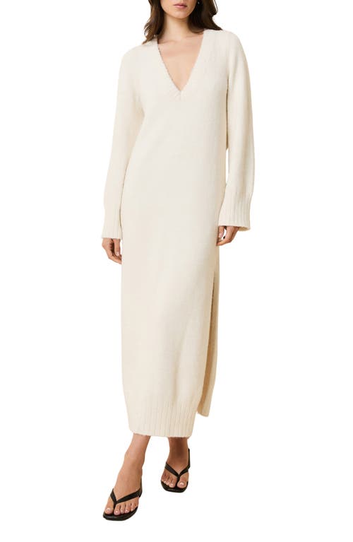 Solid & Striped Edith Long Sleeve Maxi Sweater Dress in Brule  product