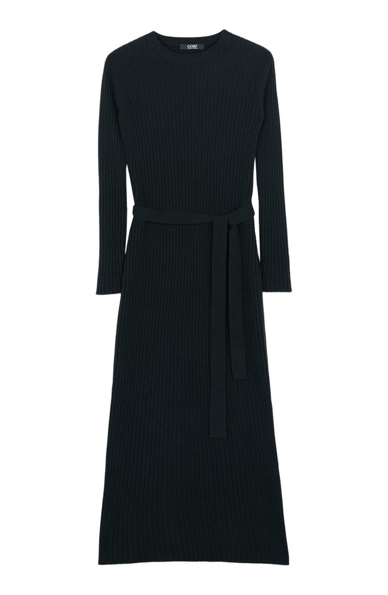 GOBI Mongolian Cashmere Cashmere Knit Dress with Belt, Alternate, color,