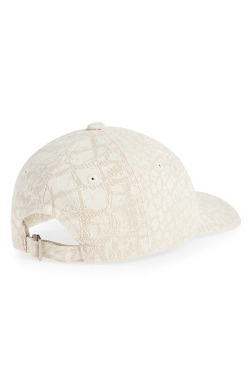 Jacquemus La Casquette Gadjo Baseball Cap In Croco Beige