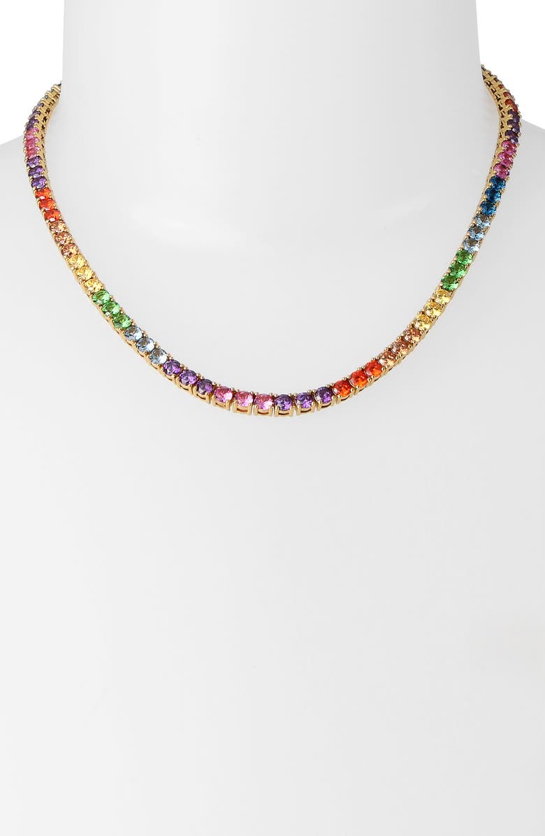 Kurt Geiger London Tennis Necklace, Alternate, color, Rainbow Multi