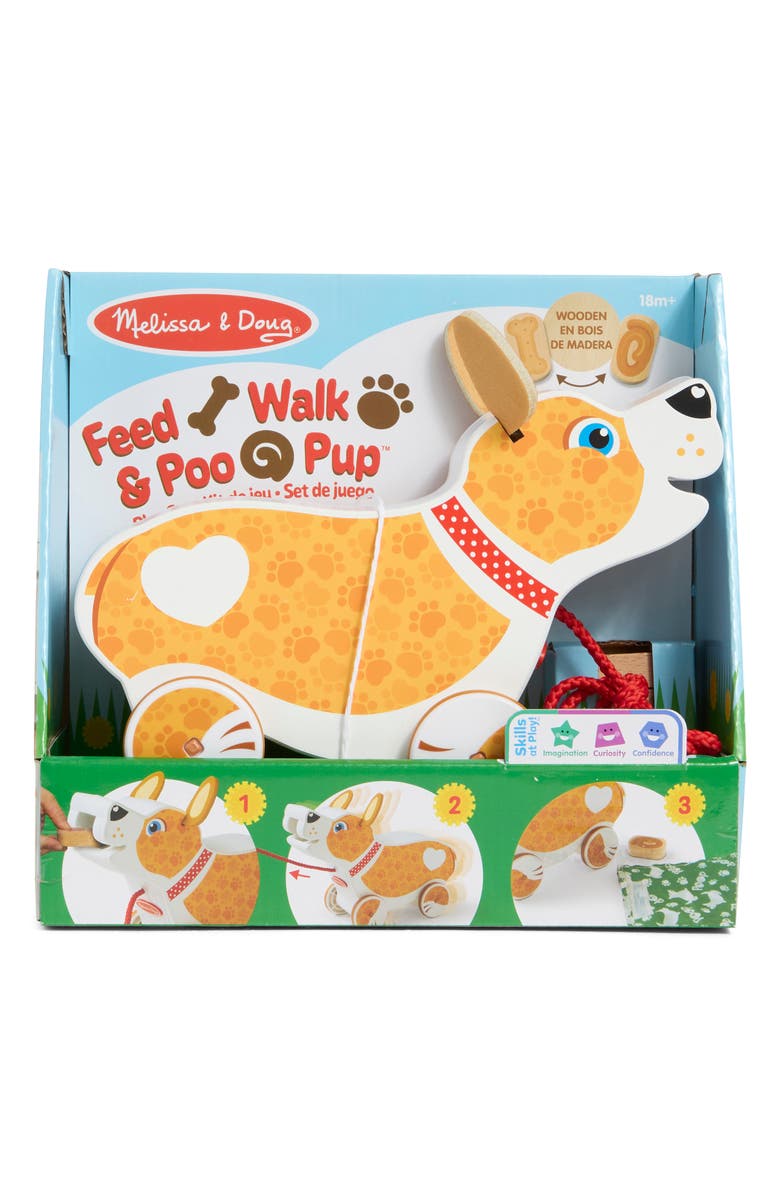 Melissa & Doug Feed, Walk & Poo Pup Playset, Main, color, 