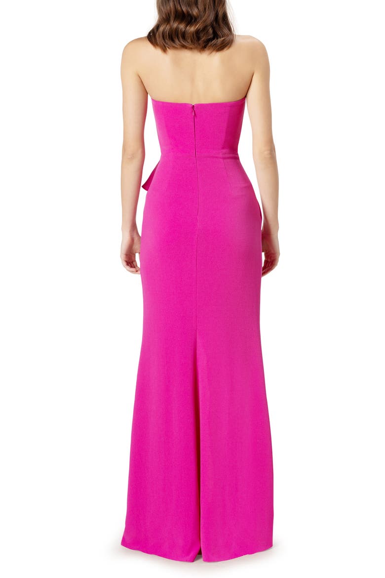 Kai Strapless Gown, Alternate, color, FUCHSIA