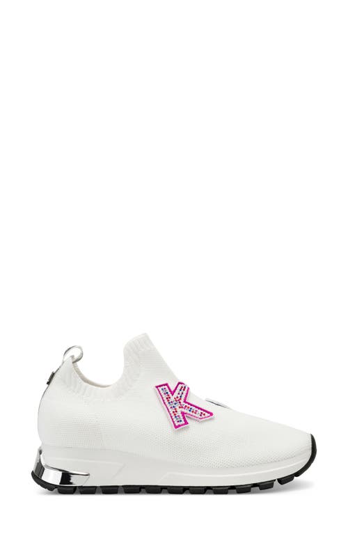Shop Karl Lagerfeld Mirren Slip-on Wedge Sneaker In Bright White