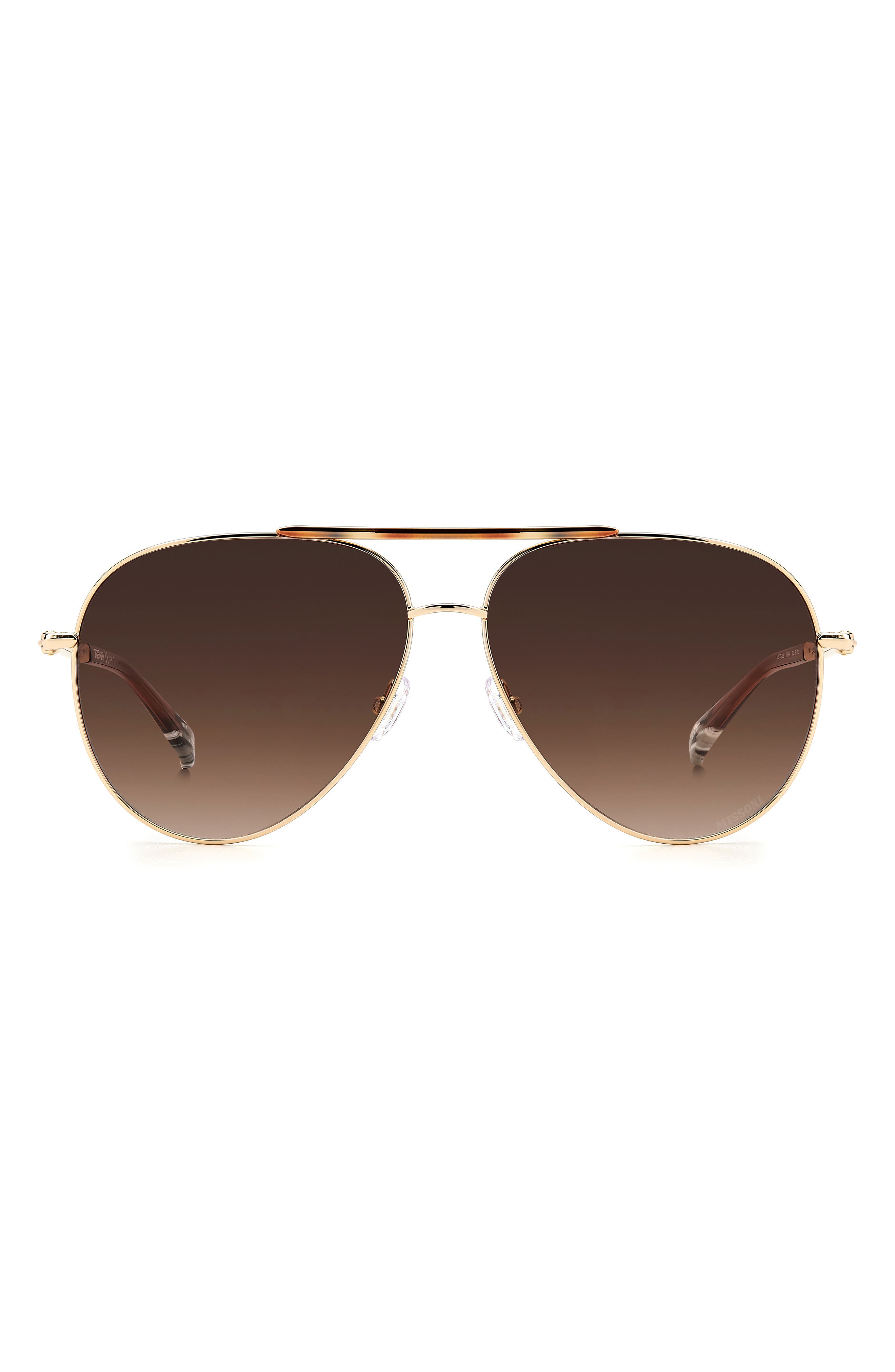 Missoni 57mm Gradient Aviator Sunglasses