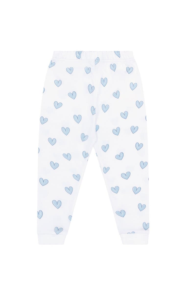 Nellapima Blue Heart Print Pajama - Baby, Alternate, color, Blue