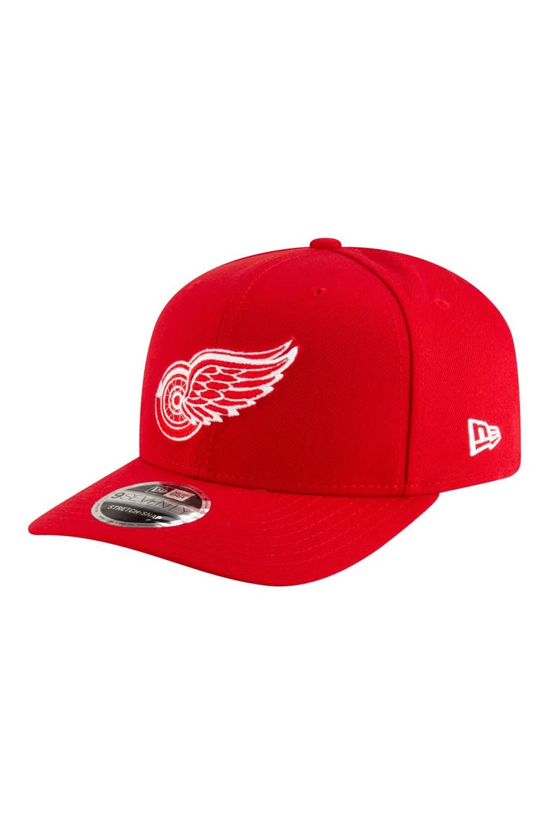 Men's New Era  Red Detroit Red Wings 9SEVENTY COOLERA Adjustable Hat, Main, color, Red