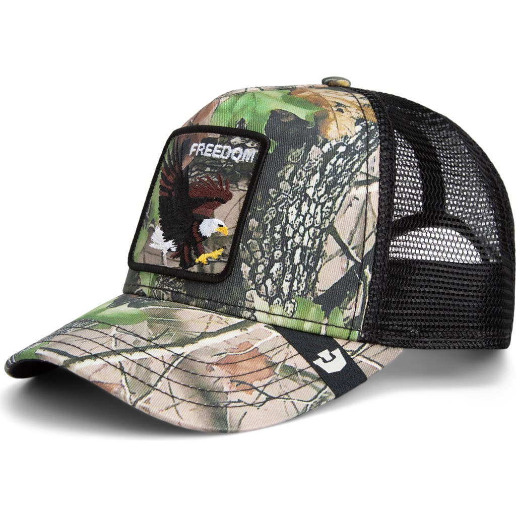 Goorin Bros . Eagle Embroidered Patch Trucker Hat In Multi
