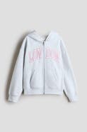H&M Embroidered Zip-through Hoodie