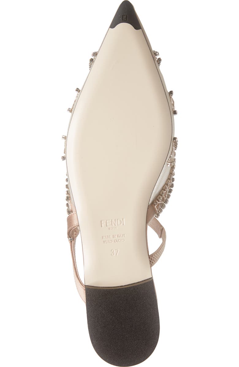 Fendi Colibri Crystal Embellished Mule, Alternate, color,