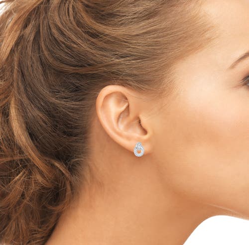 Donatello Gian Sterling Silver Swirl Earrings In Silver