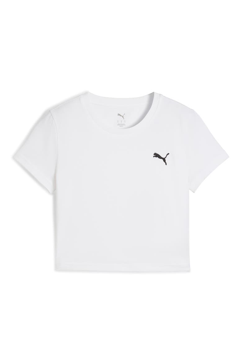 Wardrobe Essentials Cotton Baby Tee, Alternate, color, PUMA WHITE