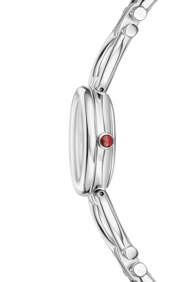 FERRAGAMO Double Gancini Bracelet Watch, 22.5mm, Alternate, color, Stainless Steel