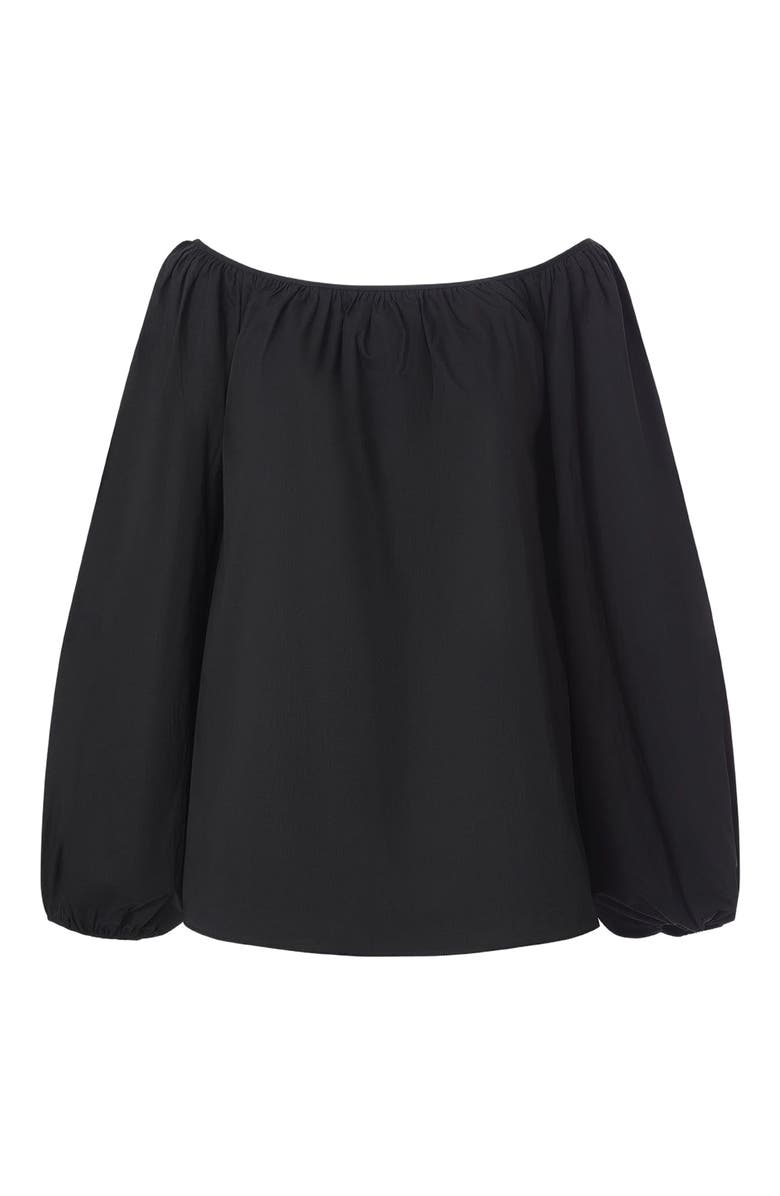 WeWoreWhat Off The Shoulder Top, Alternate, color, Black