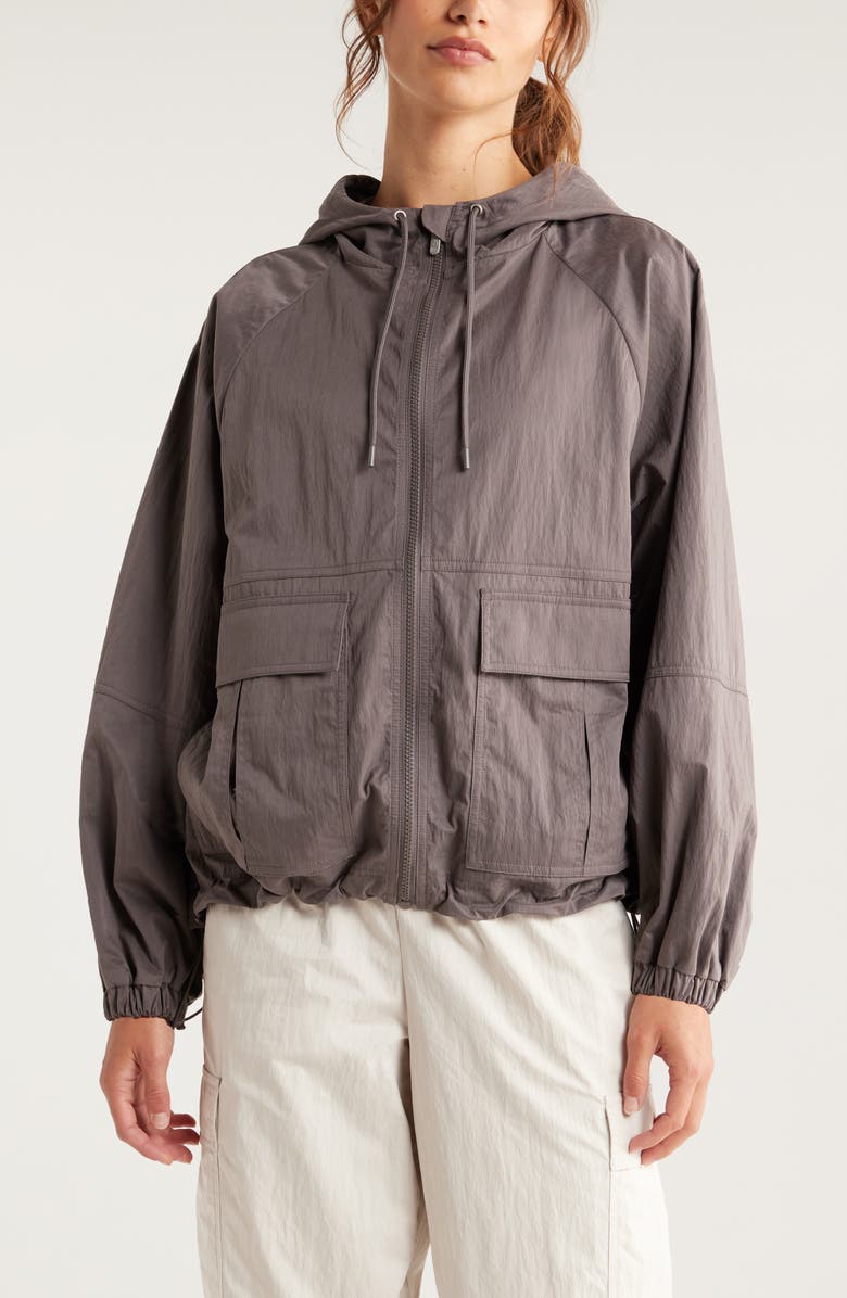 Zella Boundless Hooded Jacket, Alternate, color, 