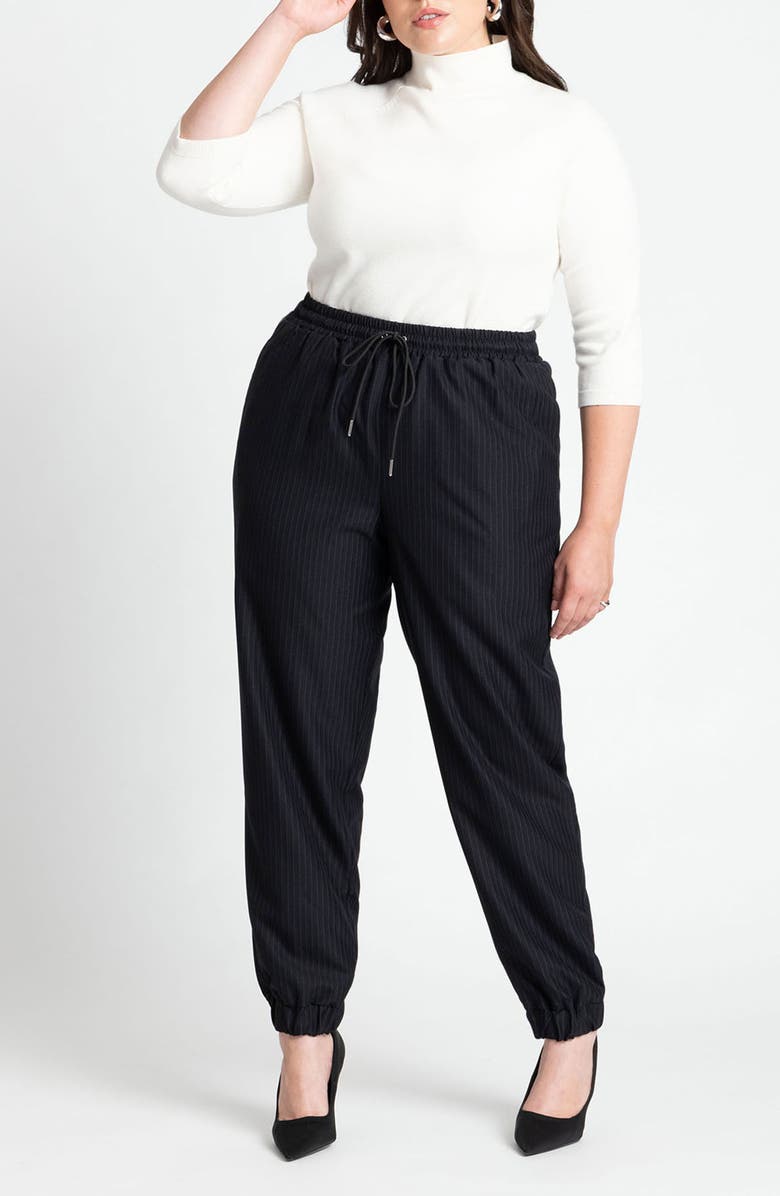 ELOQUII Suiting Style Joggers, Alternate, color, 