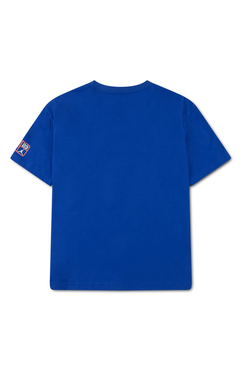 Jordan Kids' JDB Ball World Graphic Cotton Blend T-Shirt, Alternate, color, Game Royal