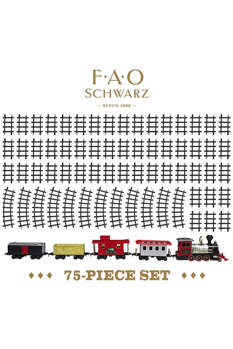 75-Piece Train Set, Alternate, color, RED