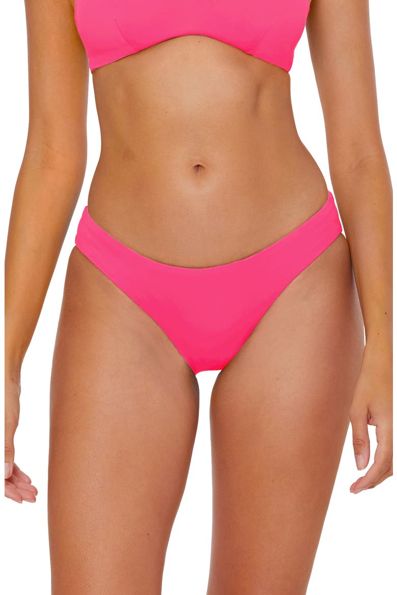 Reversible Hipster Bikini Bottoms, Main, color, PUNCH/ CORAL ROSE
