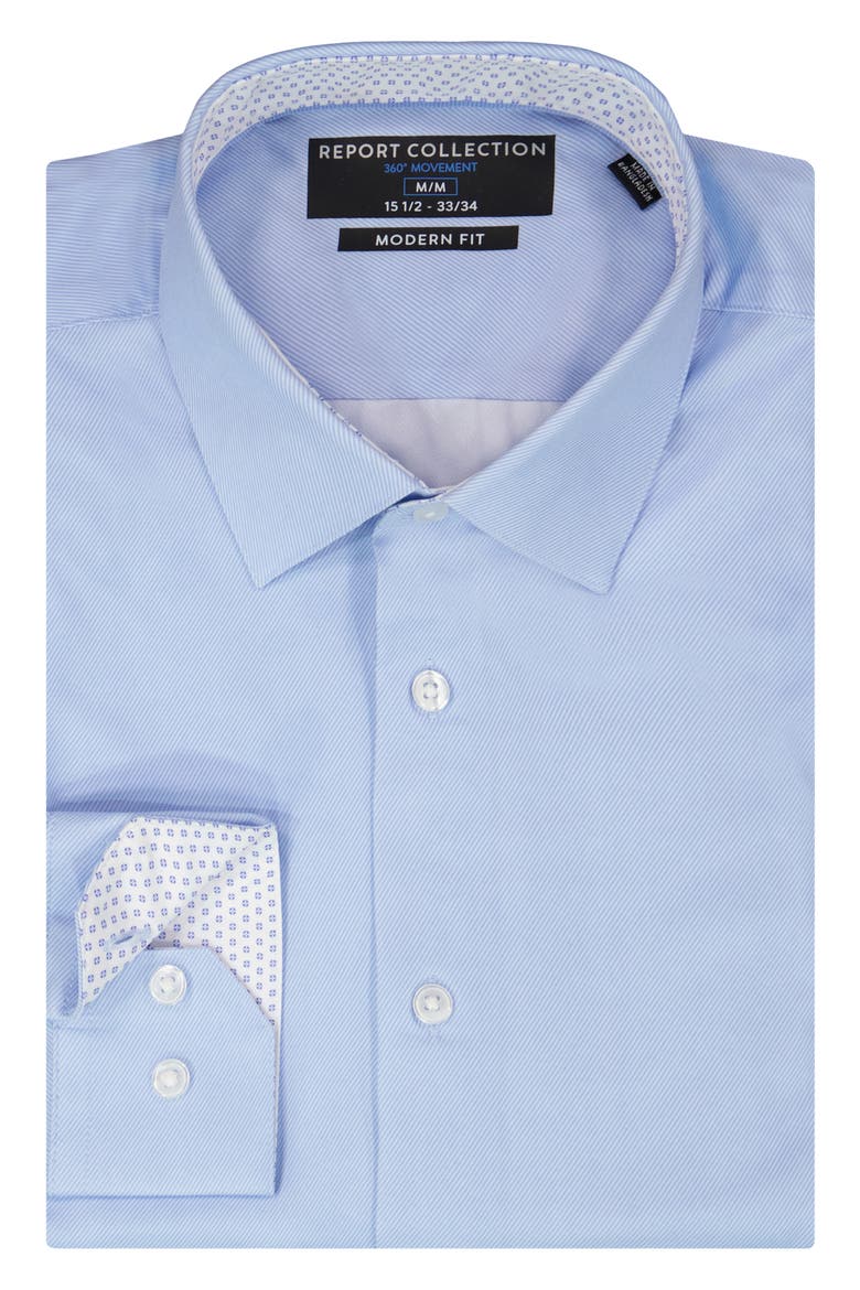 Slim Fit 4-Way Stretch Button-Up Shirt, Alternate, color, LIGHT BLUE