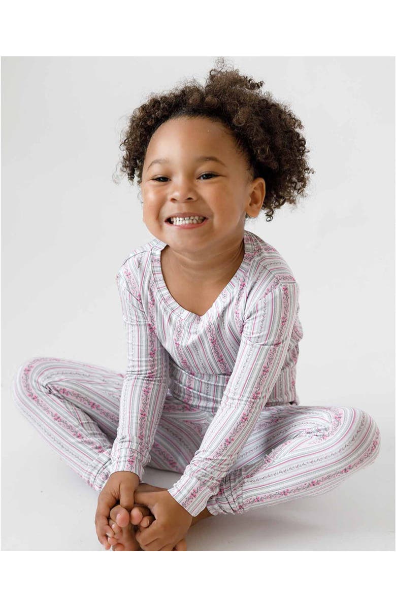 Lev Baby Victorian Floral Toddler Lounge, Main, color, White