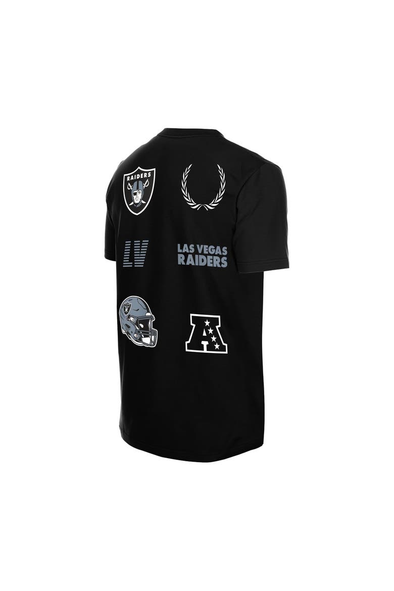 Men's New Era  Black Las Vegas Raiders Match T-Shirt, Alternate, color, Black