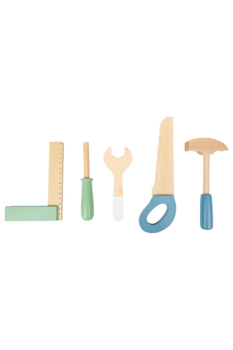 Small Foot Wooden Toys Premium Nordic Workbench, Alternate, color, Multicolored