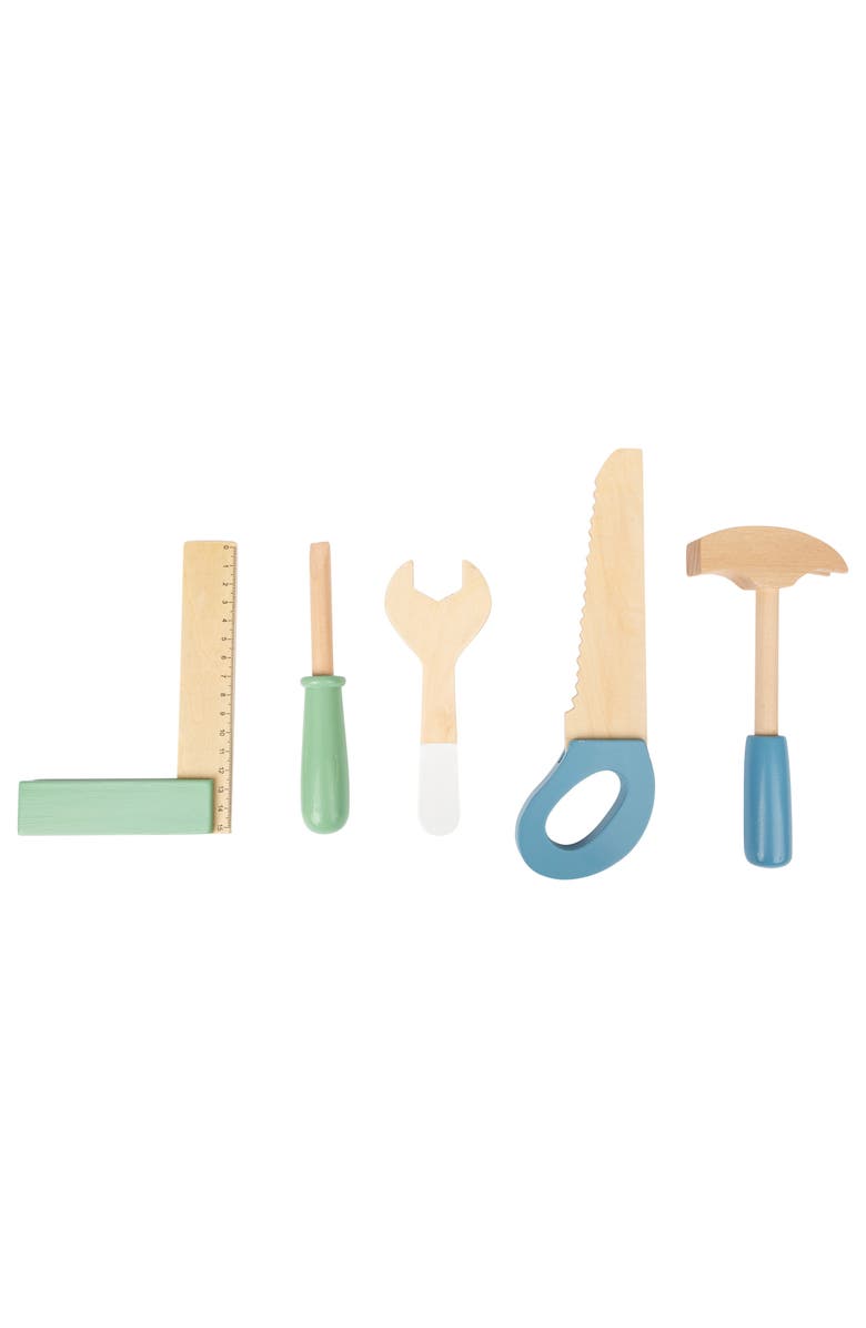 Legler USA Small Foot Wooden Toys Premium Nordic Workbench, Alternate, color, Multicolored