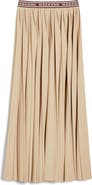 Weekend Max Mara Bleu Pleated Maxi Skirt