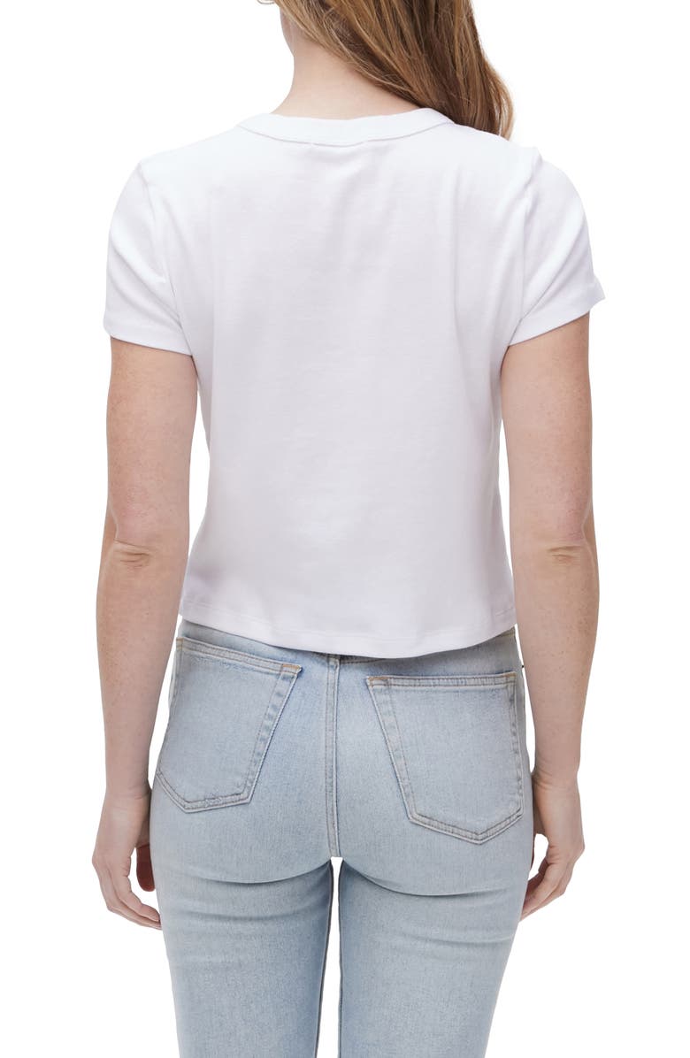 Michael Stars Mimi Crop T-Shirt, Alternate, color, White