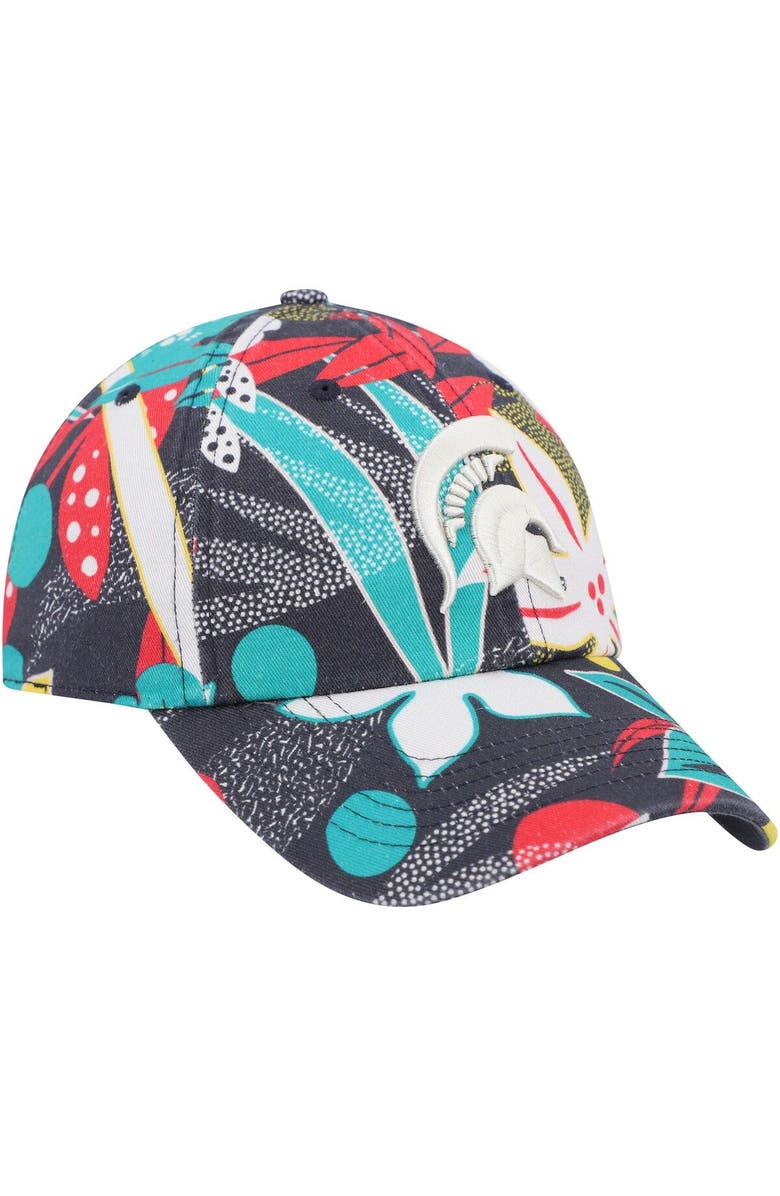 '47 Women's '47 Charcoal Michigan State Spartans Plumeria Clean Up Adjustable Hat, Alternate, color,