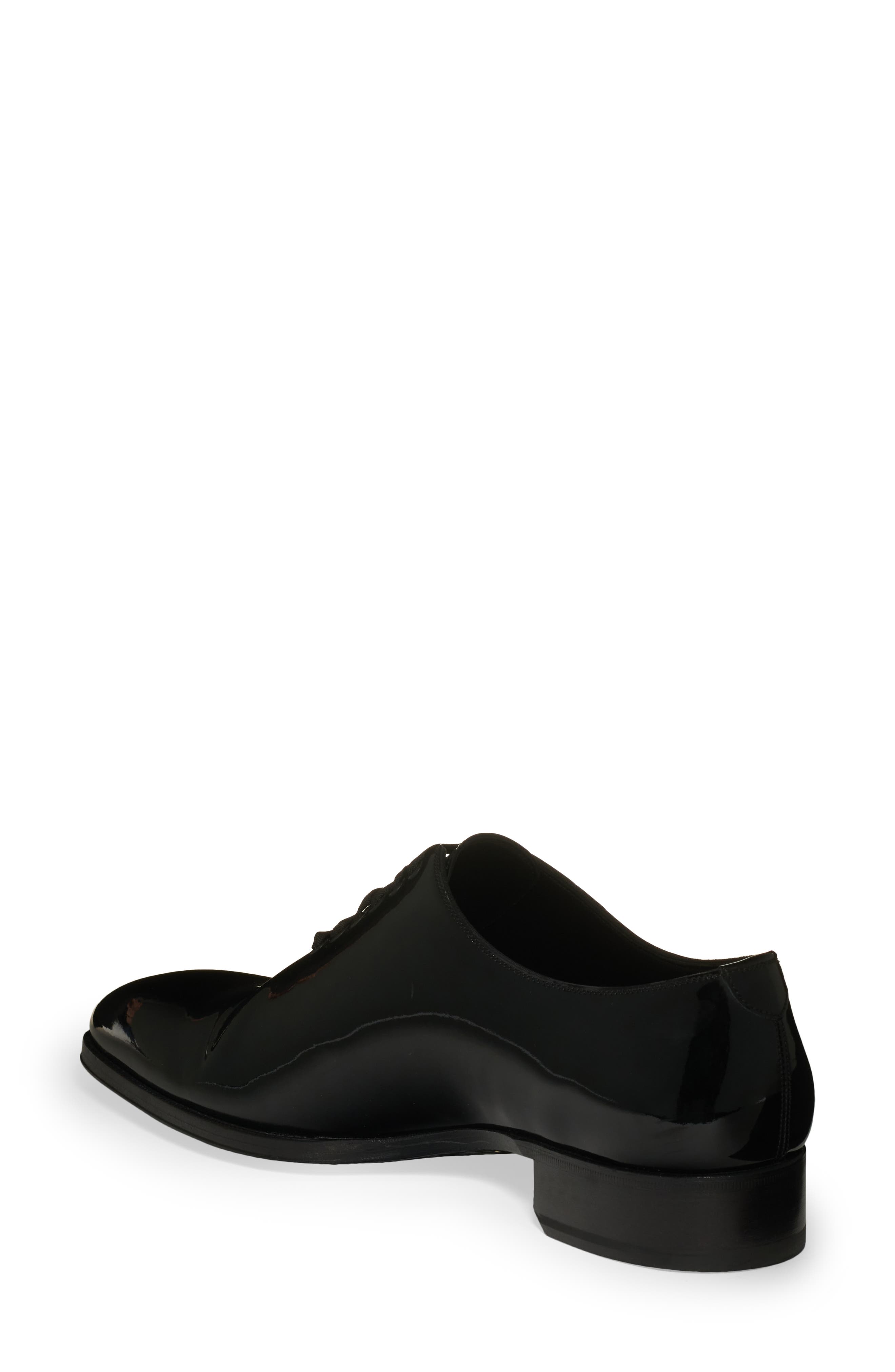 TOM FORD Patent Leather Oxford, Alternate, color, Black