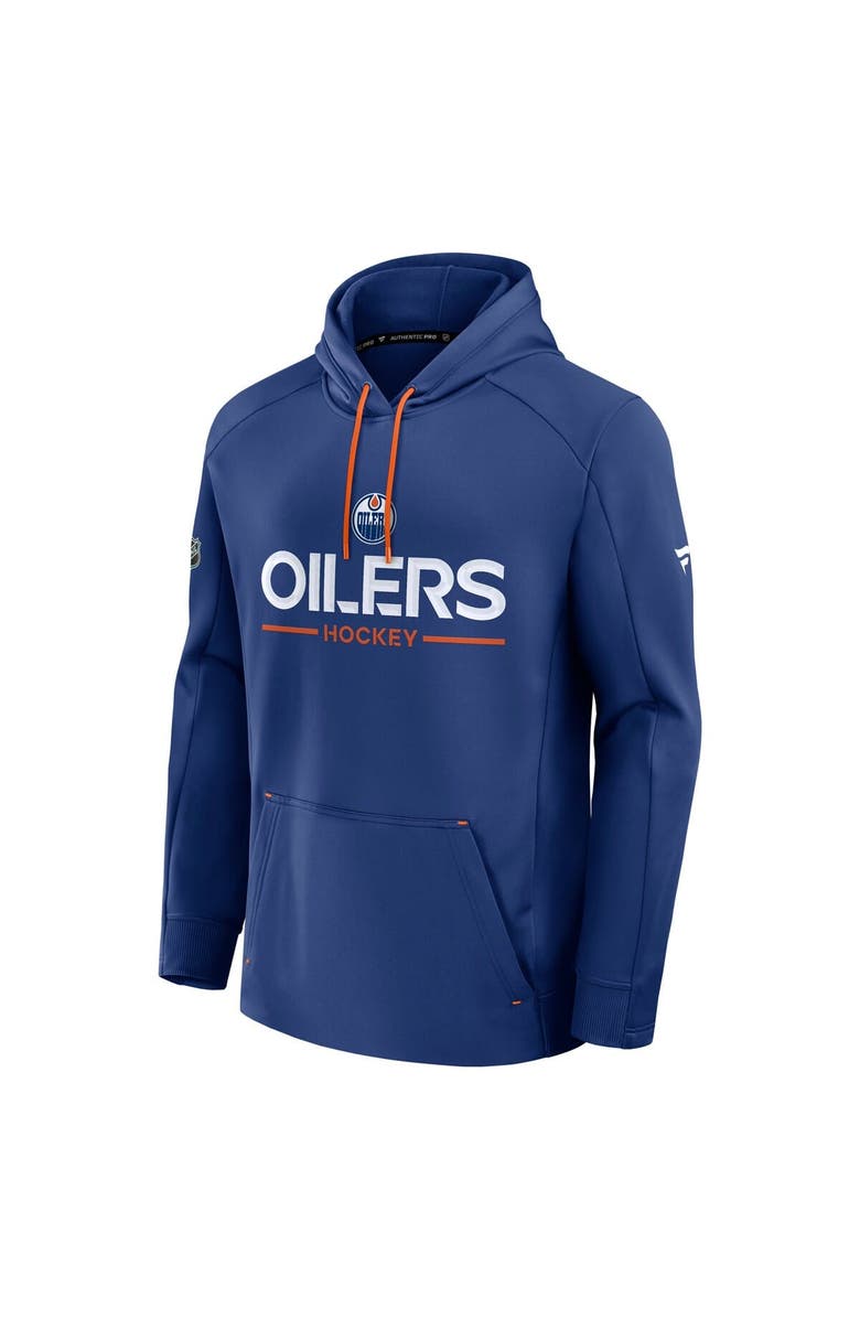 FANATICS Men's Fanatics Royal Edmonton Oilers Authentic Pro Rink Hoodie, Alternate, color, Royal
