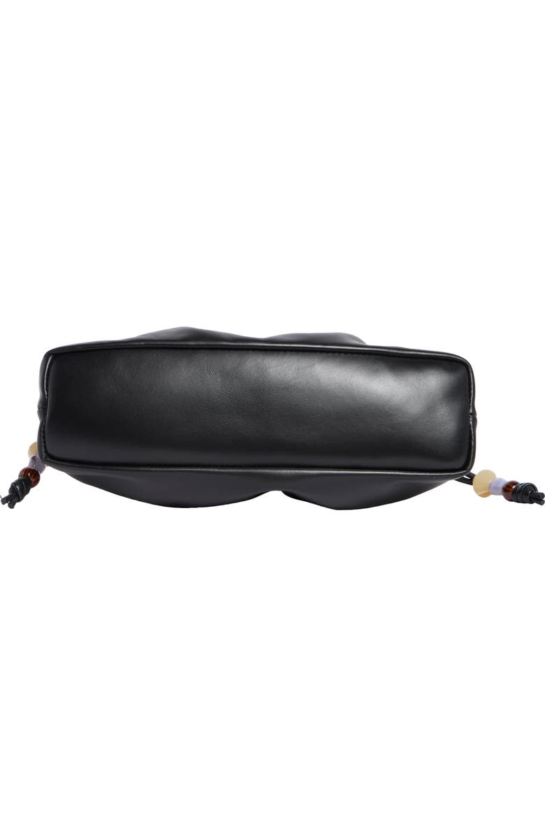 Reformation Solene Small Leather Pouch, Alternate, color, Black Leather