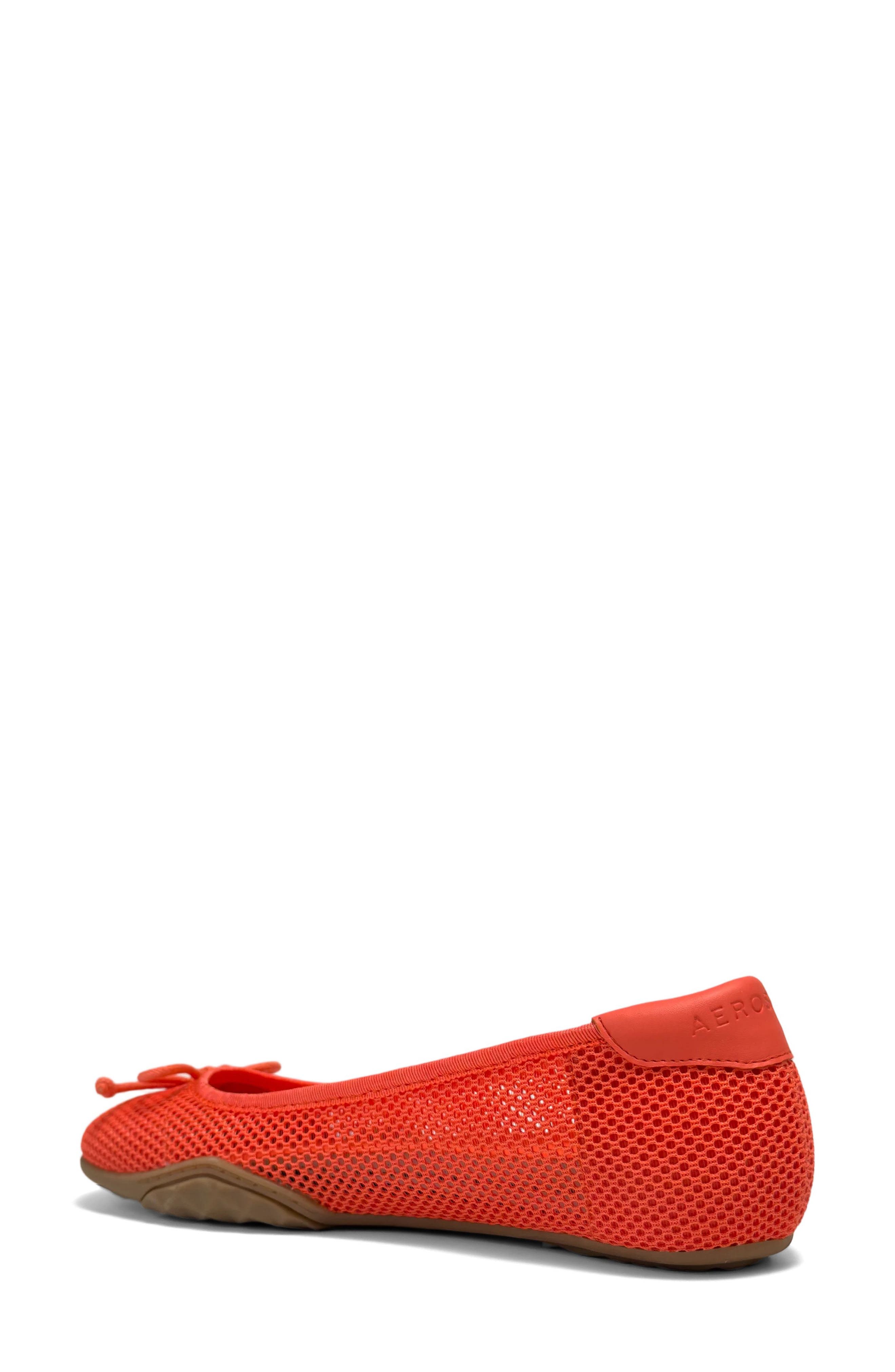 Onyx Mesh Ballet Flat, Alternate, color, ORANGE