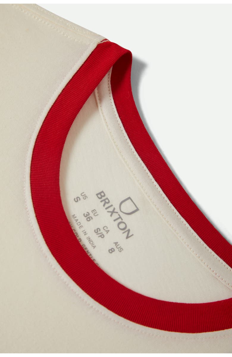 Brixton Pegasus Grahpic Ringer T-Shirt, Alternate, color, Vintage White