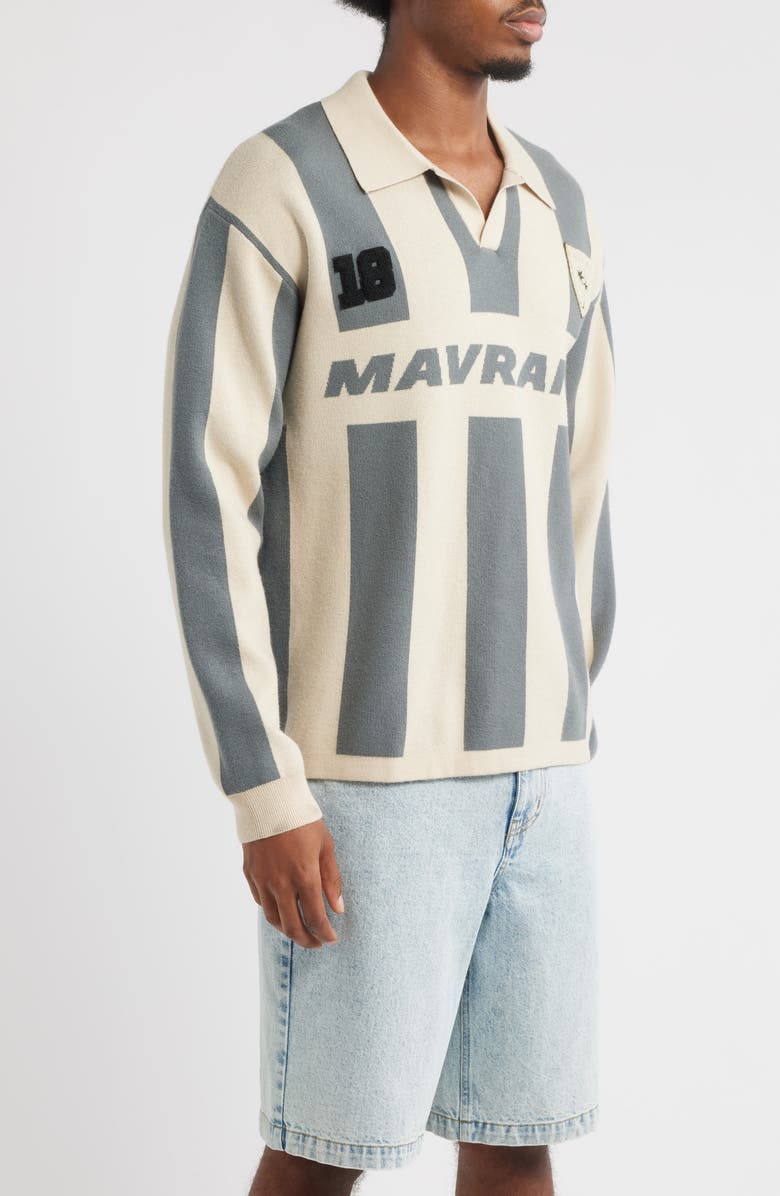 MAVRANS Stripe Long Sleeve Knit Soccer Jersey, Alternate, color, Multicolor