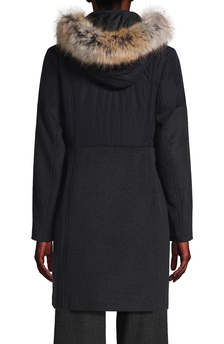 Lands' End Wool Hybrid Coat, Alternate, color, 