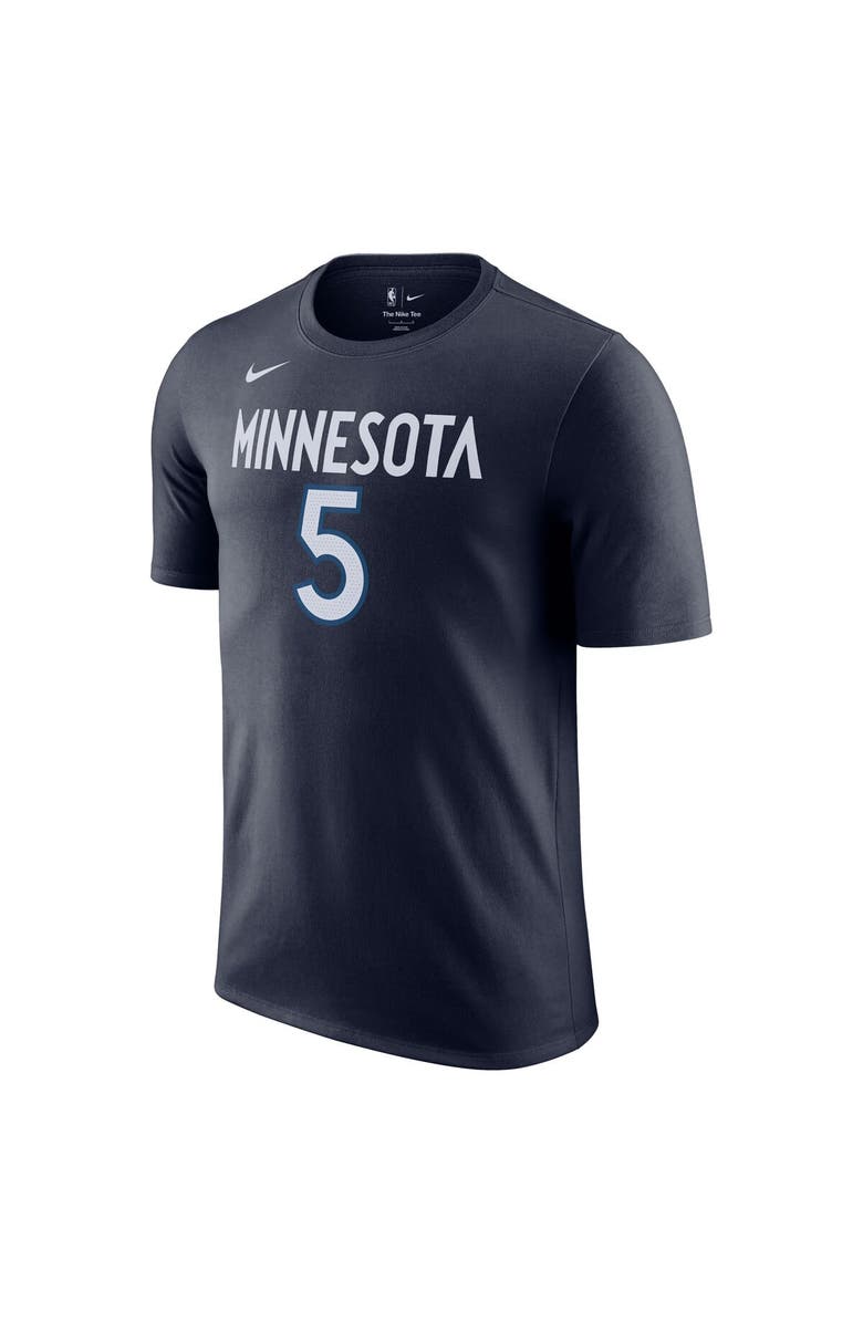 Nike Men's Nike Anthony Edwards Navy Minnesota Timberwolves Icon 2022/23 Name & Number T-Shirt, Alternate, color, Navy