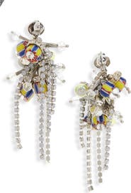 Dries Van Noten Embellished Pin Earrings