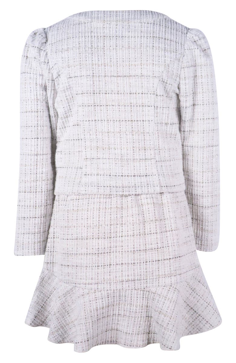 Zunie Kids' Bouclé Jacket & Skirt Set, Alternate, color, 