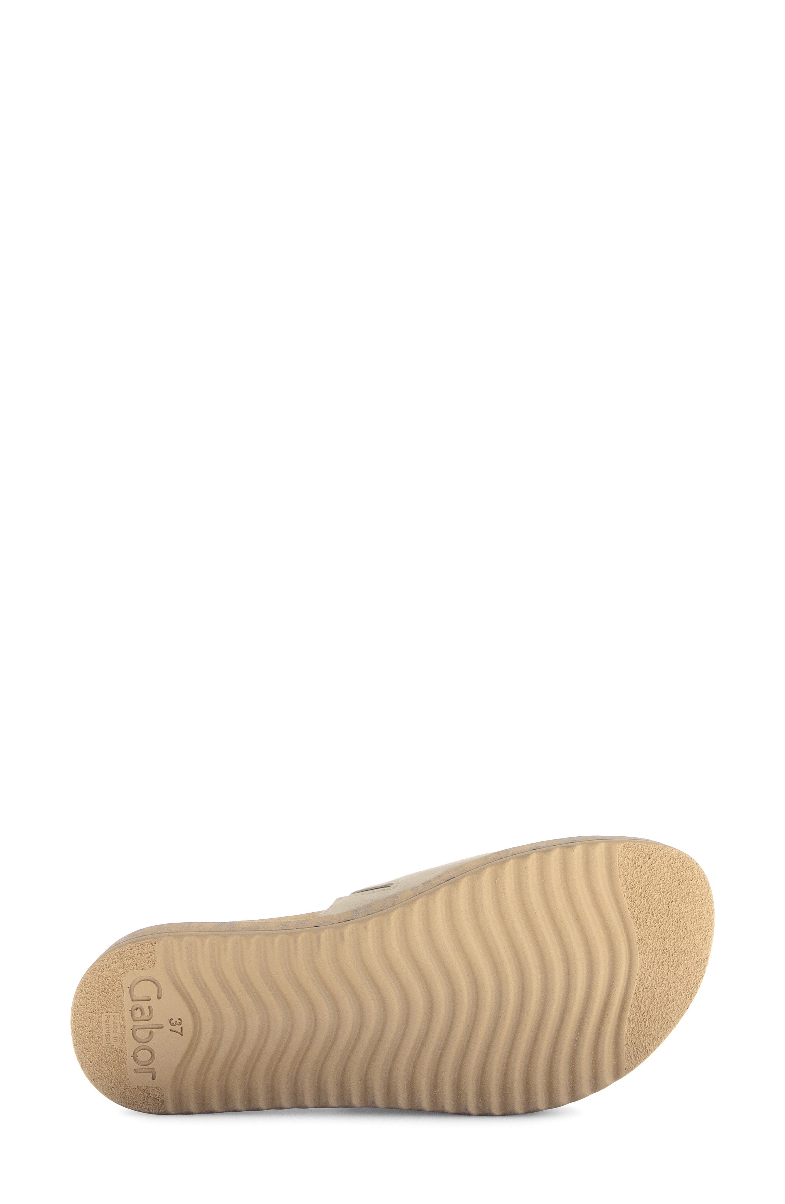 Gabor Platform Slide Sandal, Alternate, color, Oak